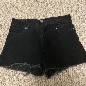 black corduroy bdg shorts size 25